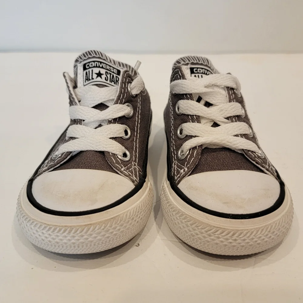 Converse all star baby chuck Taylor infant low top grey size 4